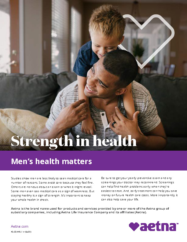 Mens Health Flyer Page 1