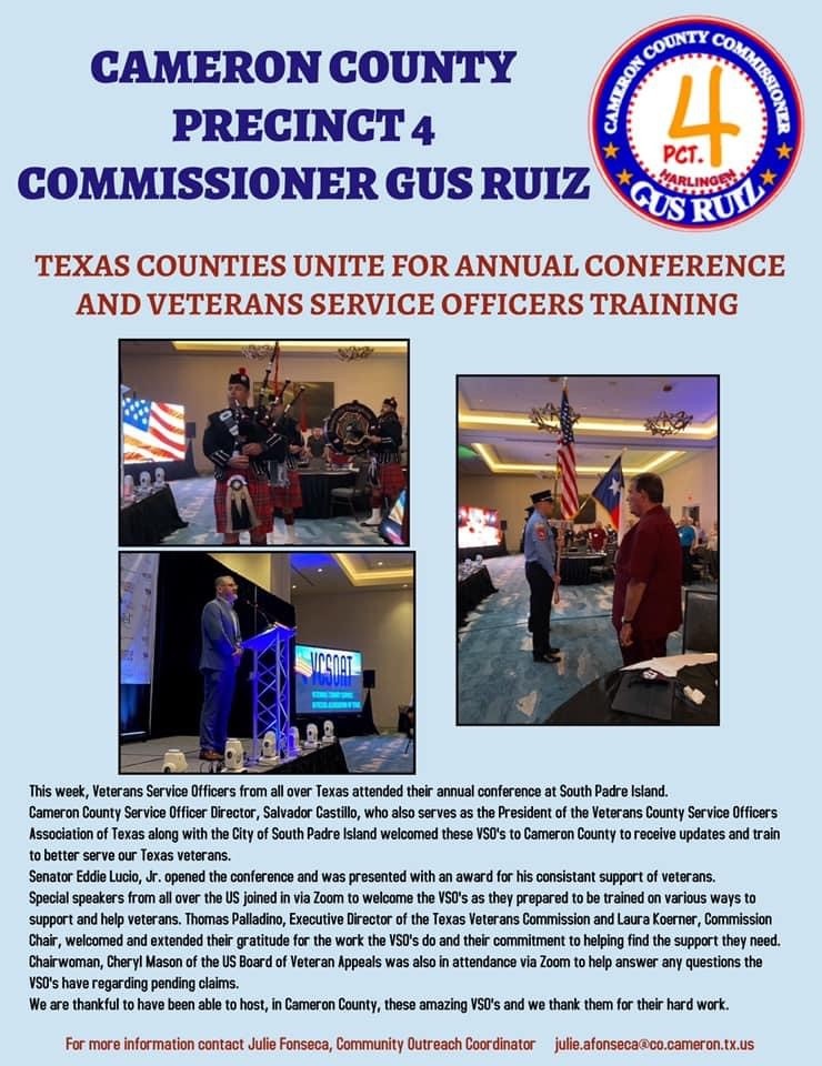 Texas Counties Unite For Annual Conference And Veterans Service Officers Training