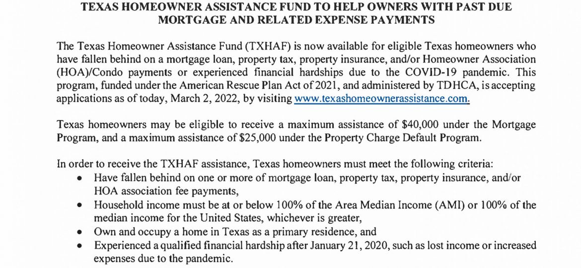 3.2.22 Texas Homeowner Assistance Fund g