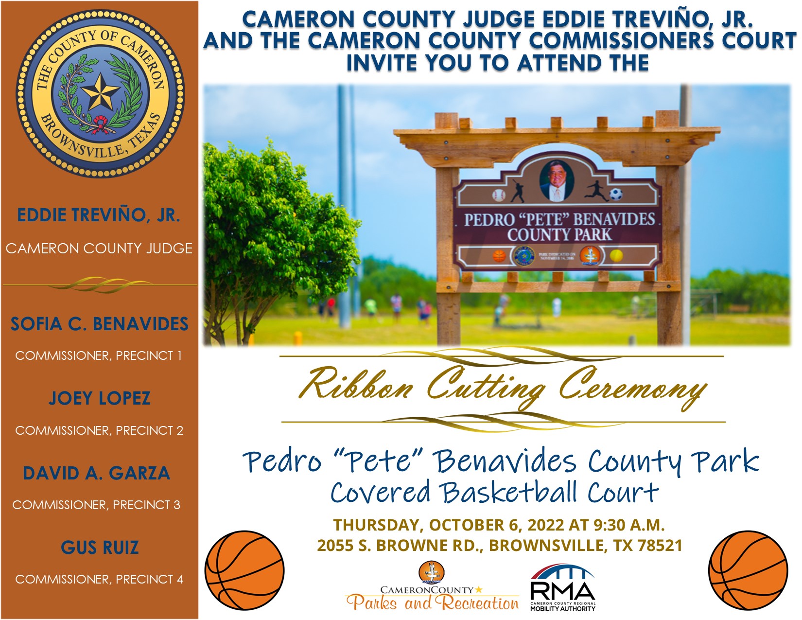 Invite Pete Benavides Basketball Court 10.3.22