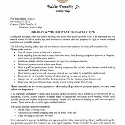 Holiday Winter Weather Safety Tips Page 1 256x256