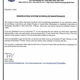 20221002 Reservation System Scheduled Maintenance