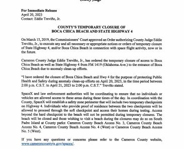 Press Release in English and Spanish.Anomaly Clean Up Efforts.04.20.23_Page_1