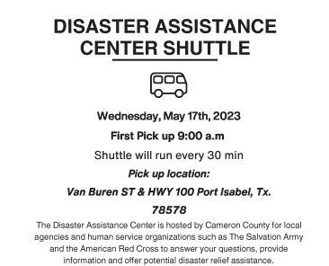 Disaster Assistance Center Shuttle - Flyers- English & Spanish_Page_1