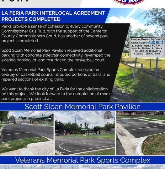 La Feria Park Interlocal Agreement Projects Completed