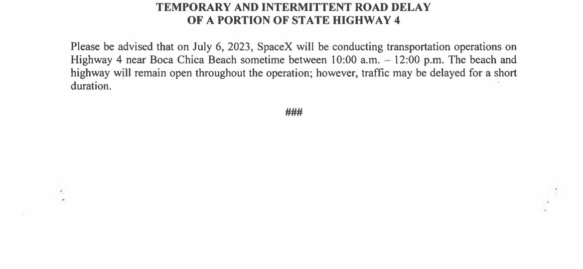 Road Delay Press Release in English and Spanish.07.06.2023 10am-12pm_Page_1