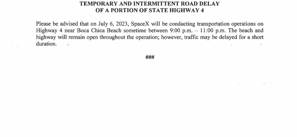 Road Delay Press Release in English and Spanish.07.06.2023 9pm-11pm_Page_1