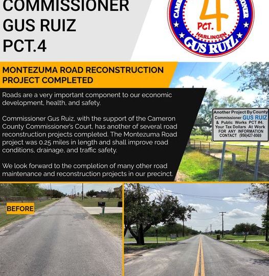 Montezuma Road Reconstruction Project Completed