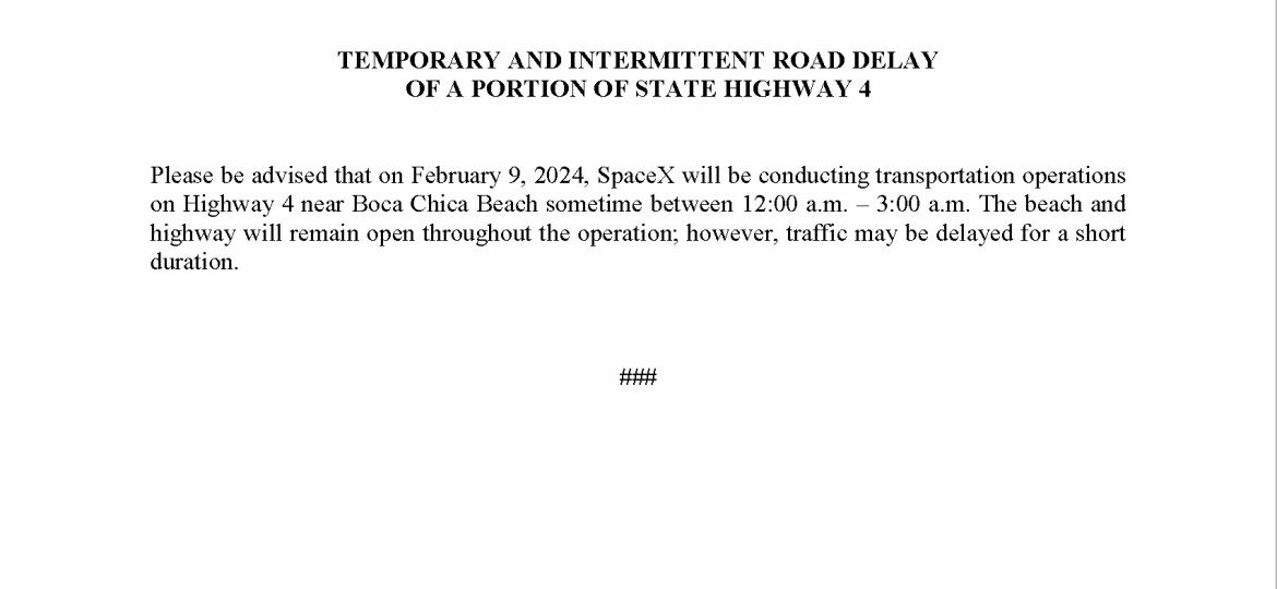 Road Delay Press Release.02.09.2024 (002)