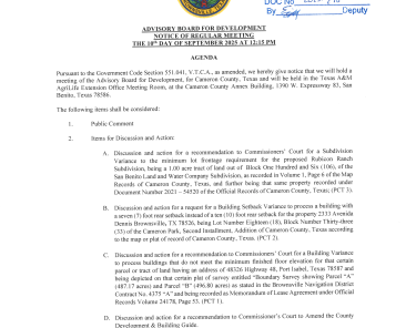 Signed Filed Agenda 9.10.25